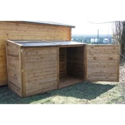 Coffre De Jardin En Bois Trocadero 2000L -Jardin Abris Magasin coffre de jardin en bois trocadero 2000l 2