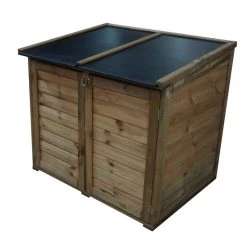 Coffre De Jardin En Bois Trocadero 600L -Jardin Abris Magasin coffre de jardin en bois trocadero 600l 2