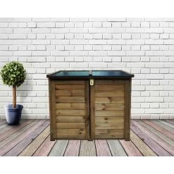Coffre De Jardin En Bois Trocadero 600L -Jardin Abris Magasin coffre de jardin en bois trocadero 600l 3