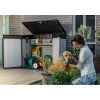 Coffre De Jardin En Résine Brossée Brossium 1150L - Keter -Jardin Abris Magasin coffre de jardin en resine brossee brossium 1150l keter
