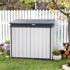 Coffre De Jardin En Résine Brossée Brossium 1150L - Keter -Jardin Abris Magasin coffre de jardin en resine brossee brossium 1150l keter 2