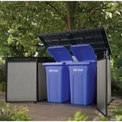 Coffre De Jardin En Résine Brossée Brossium 2100L - Keter -Jardin Abris Magasin coffre de jardin en resine brossee brossium 2100l keter 4