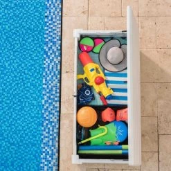 Coffre De Piscine En Résine Blanc 455L Pool Box – Keter 11 Coffre De Piscine En Résine Blanc 455L Pool Box – Keter -Jardin Abris Magasin coffre de piscine en resine blanc 455l pool box keter 3