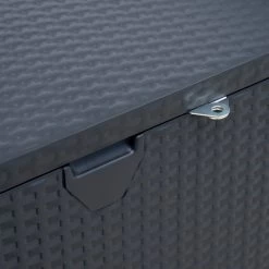 Coffre De Rangement En Métal 509L Anthracite 0,9m² Shelter Logic -Jardin Abris Magasin coffre de rangement en metal 509l anthracite 09m shelter logic 4