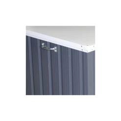 Coffre De Rangement En Métal Anthracite 800L DURAMAX -Jardin Abris Magasin coffre de rangement en metal anthracite 800l duramax 5