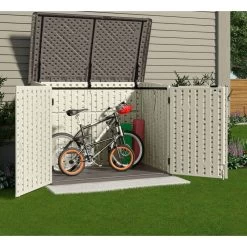 Coffre Multifonctions En PE 35mm 2000L + Plancher SUNCAST -Jardin Abris Magasin coffre multifonctions en pe 35mm 2000l suncast 2