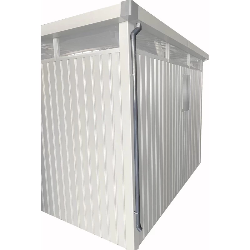 Descentes De Gouttières Grises Pour Abri De Jardin Roka Et Kosto X-METAL 3 Descentes De Gouttières Grises Pour Abri De Jardin Roka Et Kosto X-METAL