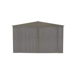 Garage 1 Voiture En Métal 17,47m² Imitation Bois Vieilli -Jardin Abris Magasin garage 1 voiture en metal 1747m imitation bois vieilli 2