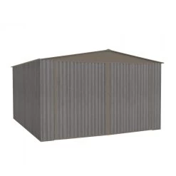 Garage 1 Voiture En Métal 17,47m² Imitation Bois Vieilli -Jardin Abris Magasin garage 1 voiture en metal 1747m imitation bois vieilli 4