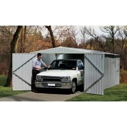 Garage 13,50m² En Acier Galvanisé Finition Zincalume Gris Melton - Absco 10 Garage 13,50m² En Acier Galvanisé Finition Zincalume Gris Melton - Absco -Jardin Abris Magasin garage 1350m en metal melton finition zincalume absco 3