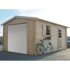 Garage 19,26m² Avec Porte Sectionnelle Motorisée Madriers 40mm SOLID -Jardin Abris Magasin garage 1926m avec porte sectionnelle motorisee madriers 40mm solid