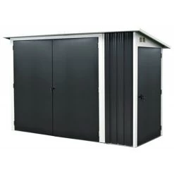 Garage à Vélos Bici En Acier Galvanisé Gris Anthracite – City Garden