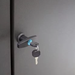 Garage à Vélos Bici En Acier Galvanisé Gris Anthracite – City Garden -Jardin Abris Magasin garage a velos bici en acier galvanise gris anthracite city garden 3