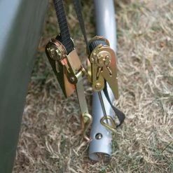 Garage Démontable 18,3m² à Toit Arrondi En Acier Et Polyéthylène Vert – Shelter Logic -Jardin Abris Magasin garage demontable 183m a toit arrondi en acier et polyethylene vert shelter logic 3