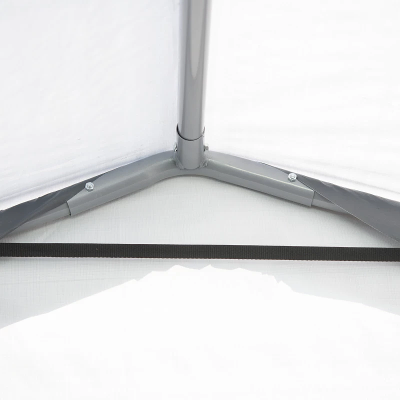 Garage Démontable 18,3m² En Acier Et Polyéthylène Gris – Shelter Logic 8 Garage Démontable 18,3m² En Acier Et Polyéthylène Gris – Shelter Logic – Image 6