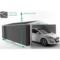 Garage En Acier Zincalume Colorbond 20,1m² Grande Hauteur EASYSHED -Jardin Abris Magasin garage en acier zincalume colorbond 1995m grande hauteur easyshed 4