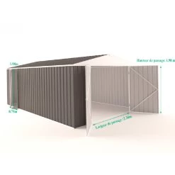Garage En Acier Zincalume Colorbond Anthracite 18m² EASYSHED 13 Garage En Acier Zincalume Colorbond Anthracite 18m² EASYSHED -Jardin Abris Magasin garage en acier zincalume colorbond anthracite 18m easyshed 5
