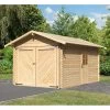 Garage En Bois Certifié 13,28m² – Madriers 28mm - Karibu 2 Garage En Bois Certifié 13,28m² – Madriers 28mm - Karibu -Jardin Abris Magasin garage en bois certifie 1328m madriers 28mm karibu