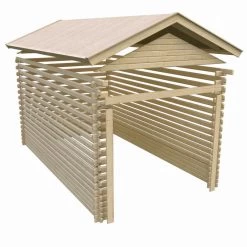 Garage En Bois Certifié 13,28m² – Madriers 28mm - Karibu 12 Garage En Bois Certifié 13,28m² – Madriers 28mm - Karibu -Jardin Abris Magasin garage en bois certifie 1328m madriers 28mm karibu 4