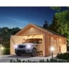 Garage En Bois Certifié 20,78m² - Madriers 40mm – Karibu -Jardin Abris Magasin garage en bois certifie 2078m madriers 40mm karibu