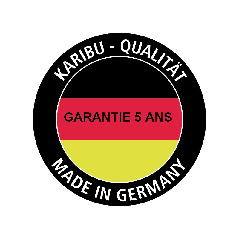 Garage En Bois Massif 20,78m² Toit Plat – Madriers 40mm - Karibu 6 Garage En Bois Massif 20,78m² Toit Plat – Madriers 40mm - Karibu – Image 4