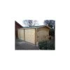 Garage En Bois Massif 21,7m² - Madriers 42mm -Jardin Abris Magasin garage en bois massif 217m madriers 42mm