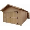 Garage En Bois Massif 24,23m² – Madriers 60mm – Habrita 1 Garage En Bois Massif 24,23m² – Madriers 60mm – Habrita -Jardin Abris Magasin garage en bois massif 2423m madriers 60mm habrita