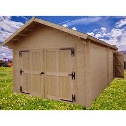 Garage En Bois Massif 24,23m² – Madriers 60mm – Habrita 10 Garage En Bois Massif 24,23m² – Madriers 60mm – Habrita -Jardin Abris Magasin garage en bois massif 2423m madriers 60mm habrita 3
