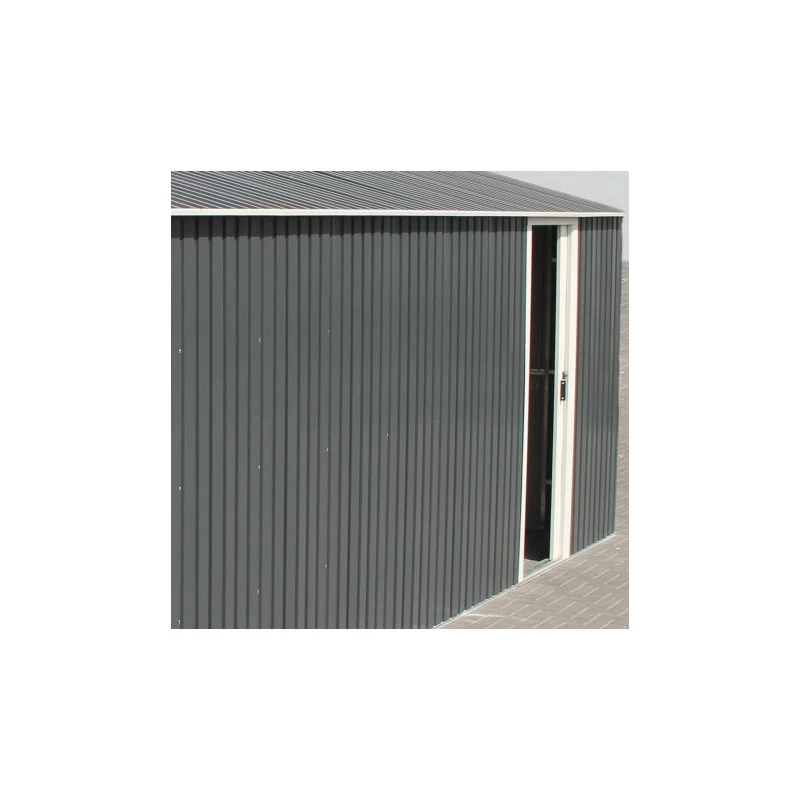 Garage En Métal Anthracite 19,95m² Grande Hauteur H.2,60m DURAMAX 5 Garage En Métal Anthracite 19,95m² Grande Hauteur H.2,60m DURAMAX – Image 3