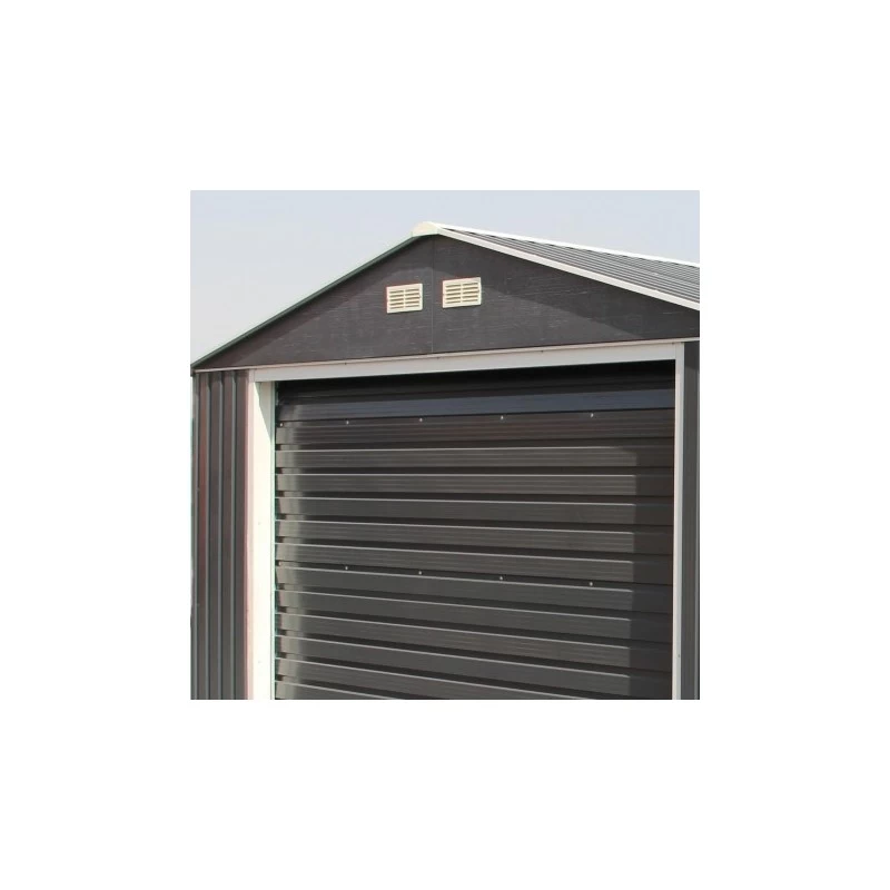 Garage En Métal Anthracite 19,95m² Grande Hauteur H.2,60m DURAMAX 8 Garage En Métal Anthracite 19,95m² Grande Hauteur H.2,60m DURAMAX – Image 6