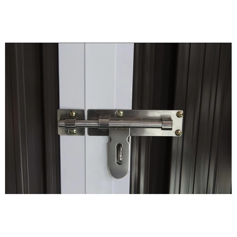 Garage Métal Anthracite Double Portes 19,61m² + Kit D'ancrage X-METAL 7 Garage Métal Anthracite Double Portes 19,61m² + Kit D'ancrage X-METAL – Image 5