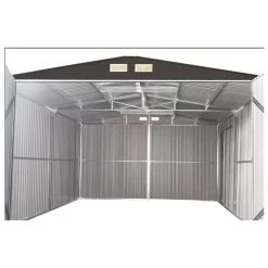 Garage Métal Anthracite Double Portes 19,61m² + Kit D'ancrage X-METAL 13 Garage Métal Anthracite Double Portes 19,61m² + Kit D'ancrage X-METAL -Jardin Abris Magasin garage metal anthracite double portes 1961m kit d ancrage x metal 5