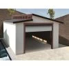 Garage Torino 20,91m² Avec Porte Sectionnelle Motorisée Madriers 28mm SOLID -Jardin Abris Magasin garage torino 2091m avec porte sectionnelle motorisee madriers 28mm solid