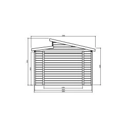 Garage Torino 20,91m² Madriers 28mm Avec Double Porte Battante - SOLID 13 Garage Torino 20,91m² Madriers 28mm Avec Double Porte Battante - SOLID -Jardin Abris Magasin garage torino 2091m madriers 28mm avec double porte battante solid 5