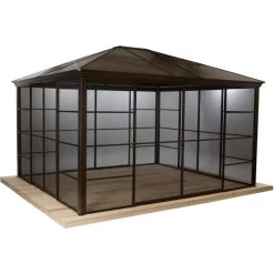 Jardin D’hiver Castel 362x427cm En Aluminium Et Polycarbonate Avec Stores – SOJAG -Jardin Abris Magasin jardin dhiver castel 362x427cm en aluminium et polycarbonate avec stores sojag 3