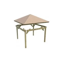 Kiosque Carré Cordoba – 3,57x3,57m - Karibu -Jardin Abris Magasin kiosque carre cordoba 357x357m karibu 3