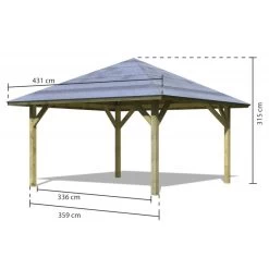 Jardin Abris Magasin -Jardin Abris Magasin kiosque carre holm 1 en bois fsc 431x431m karibu 1