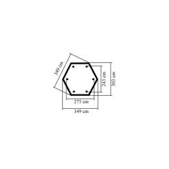 Kiosque En Bois Hexagonal Madrid - Diam. 3,49m - Karibu -Jardin Abris Magasin kiosque en bois hexagonal madrid diam 349m karibu 2