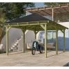 Kiosque Rectangulaire En Bois Autoclave 12,4m² Perida – Avec Shingles – Karibu -Jardin Abris Magasin kiosque rectangulaire en bois autoclave 124m perida avec shingles karibu