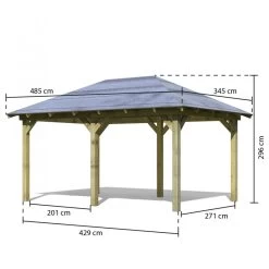 Jardin Abris Magasin -Jardin Abris Magasin kiosque rectangulaire en bois autoclave 124m perida karibu 1