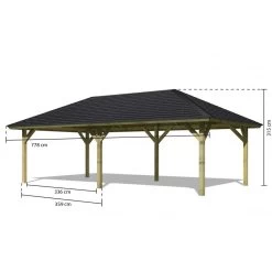 Jardin Abris Magasin -Jardin Abris Magasin kiosque rectangulaire en bois autoclave holm 2 431x778m avec shingles karibu 1