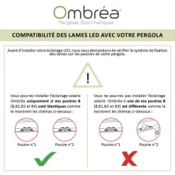 Kit éclairage 3 Lames Anthracite LEDS 3m + Télécommande Pour Pergola Ombrea -Jardin Abris Magasin kit eclairage 3 lames anthracite leds 3m telecommande pour pergola ombrea 3