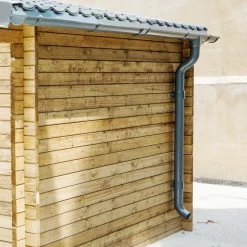 Kit Gouttières Anthracite - Pack Prêt à La Pose Pour Abri Gardy Shelter 9m²