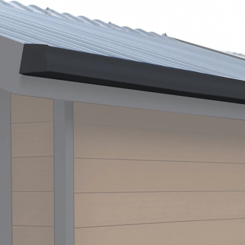 Kit Gouttières Anthracite - Pack Prêt à La Pose Pour Abri PREMIUM Woodlife Garden Double Pentes 19,22m² 5 Kit Gouttières Anthracite - Pack Prêt à La Pose Pour Abri PREMIUM Woodlife Garden Double Pentes 19,22m² – Image 3