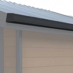 Kit Gouttières Anthracite - Pack Prêt à La Pose Pour Abri PREMIUM Woodlife Garden Double Pentes Longueur 2m -Jardin Abris Magasin kit gouttieres anthracite pack pret a la pose pour abri premium woodlife garden double pentes longueur 2m 2