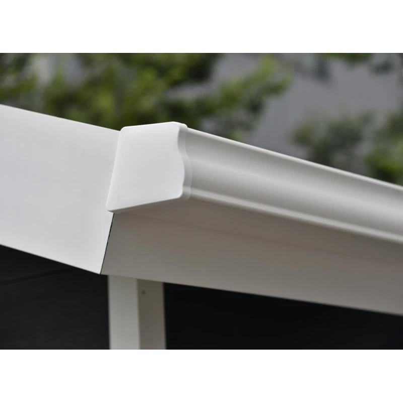 Kit Gouttières Blanc - Pack Prêt à La Pose Pour Abri PREMIUM Woodlife Garden Double Pentes Longueur 2m 4 Kit Gouttières Blanc - Pack Prêt à La Pose Pour Abri PREMIUM Woodlife Garden Double Pentes Longueur 2m – Image 2