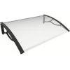 Marquise De Porte Et Fenêtre 120x80cm En Polycarbonate 4mm – HABRITA -Jardin Abris Magasin marquise de porte et fenetre 120x80cm en polycarbonate 4mm habrita