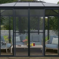 Moustiquaire Pour Vérandas Sanremo Et Ledro En Alu Gris Et Polyester - Canopia 13 Moustiquaire Pour Vérandas Sanremo Et Ledro En Alu Gris Et Polyester - Canopia -Jardin Abris Magasin moustiquaire pour verandas sanremo en alu gris et polyester canopia 5