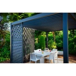 Panneau Latéral à Ventelles 1m OMBREA - Anthracite