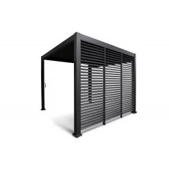 Panneau Latéral à Ventelles 1m OMBREA - Anthracite -Jardin Abris Magasin panneau lateral a ventelles 1m ombrea 1 5